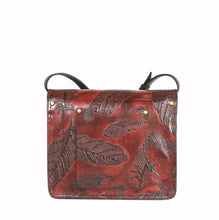Load image into Gallery viewer, Basic Satchel. Red Feather Clean Face

