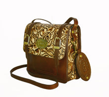 Load image into Gallery viewer, Mini Satchel. Bronze Rose on Classic Brown
