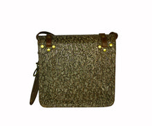 Load image into Gallery viewer, Mini Satchel. Dark Mineral on Classic Brown
