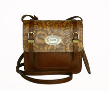 Load image into Gallery viewer, Mini Satchel. Brown Sugar on Classic Brown
